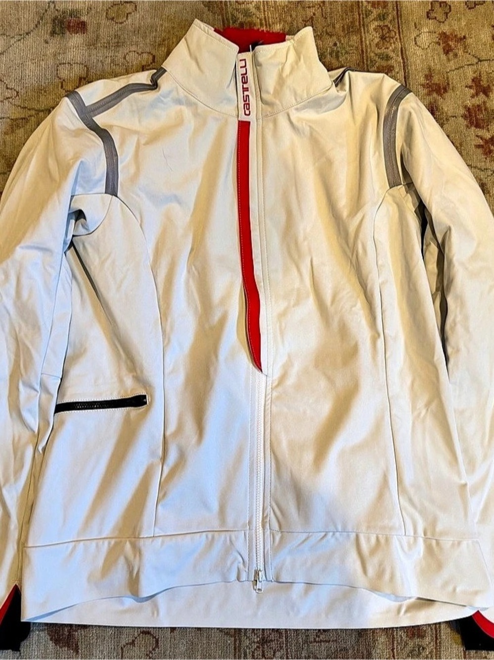 Castelli Women's White & Red Ski Jacket Size Large